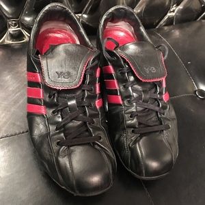 Adidas Yohji Yamamoto Y-3 Black Leather Trainers